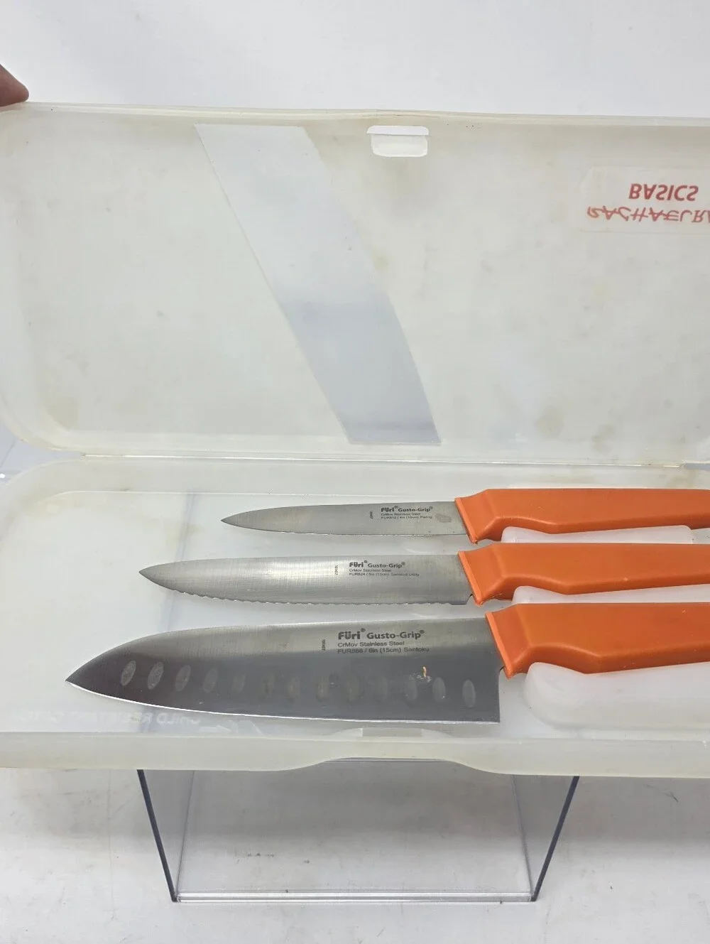 Furi Rachael Ray RR 3-Piece Gusto-Grip Basics Knife Set with Case